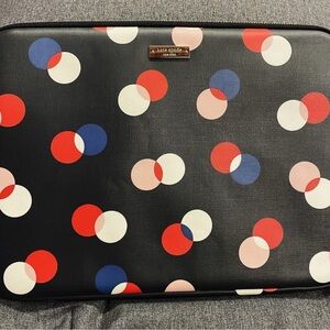 Kate Spade Black Polka Dot Laptop Sleeve